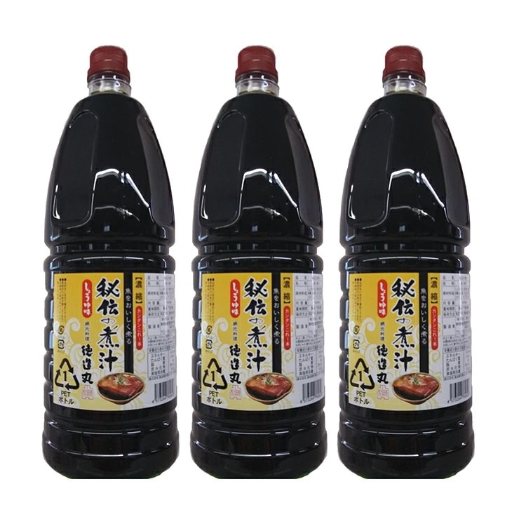 秘伝の煮汁 しょうゆ味 1800ml 3本 徳造丸 煮物 煮付け