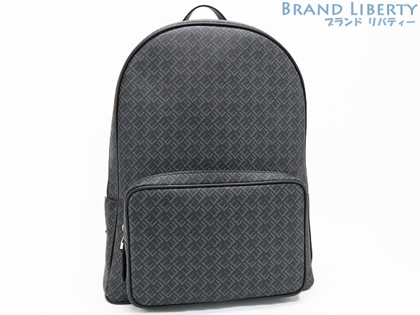 新古品ダンヒルシグネチャーモノグラム柄バックパックリュックサックブラックPVCレザー24R3721LT001R 47,988円