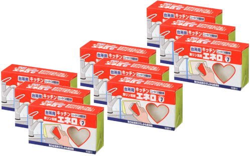 KAMINAGA エネロ 食器洗い洗剤 キッチンエネロ(9個) 油汚れ グラス プラスチック容器 弁当箱 半練りタイプ 台所洗剤