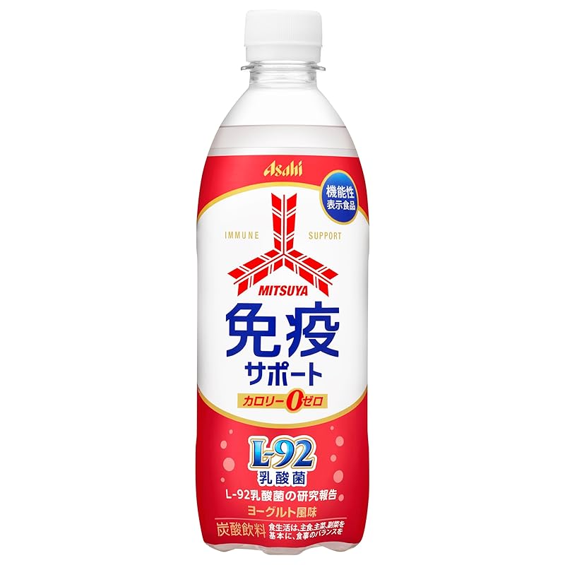 アサヒ飲料 三ツ矢 免疫サポート 500ml×24本 [サイダー] [機能性表示食品] [健康な人の免疫機能の維持に役立つ]