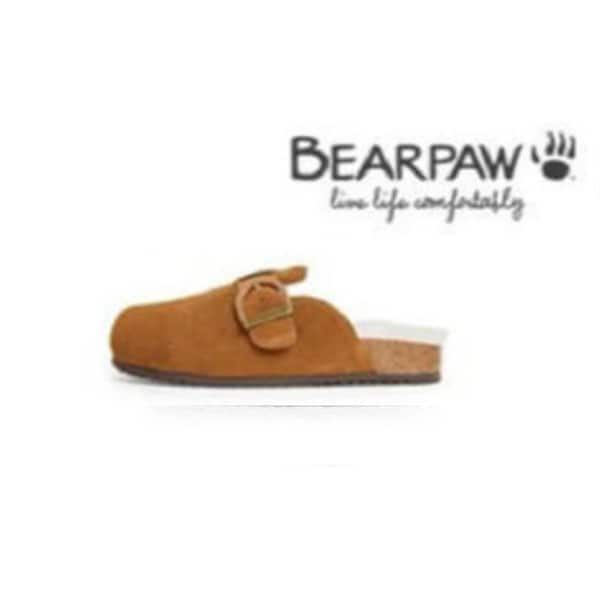BEARPAW() HILDA 女性 牛革 シープスキン スリッパ (1891053OD-W)