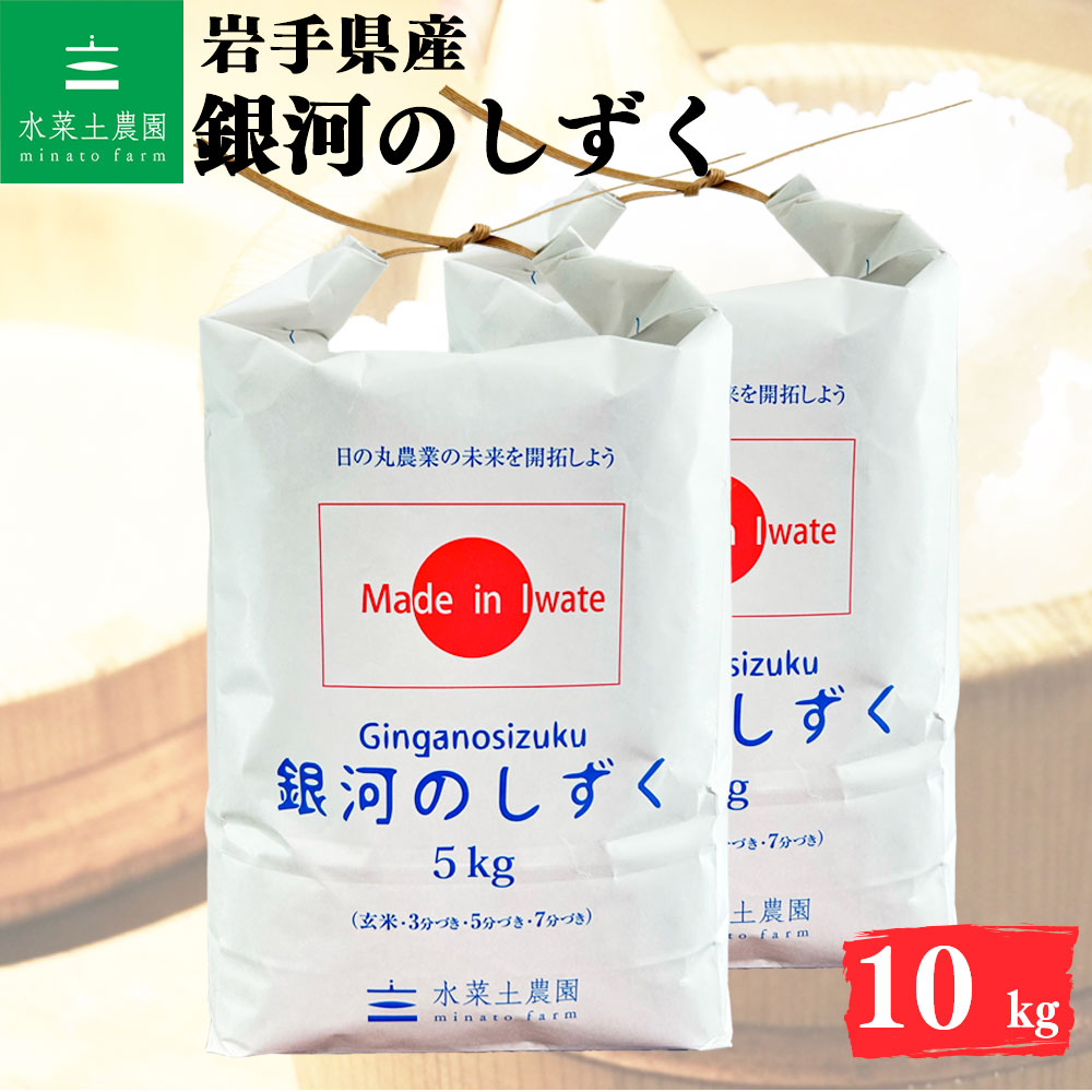 銀河のしずく 精米 10kg 岩手県産 令和7年産 選べるお試し袋付き