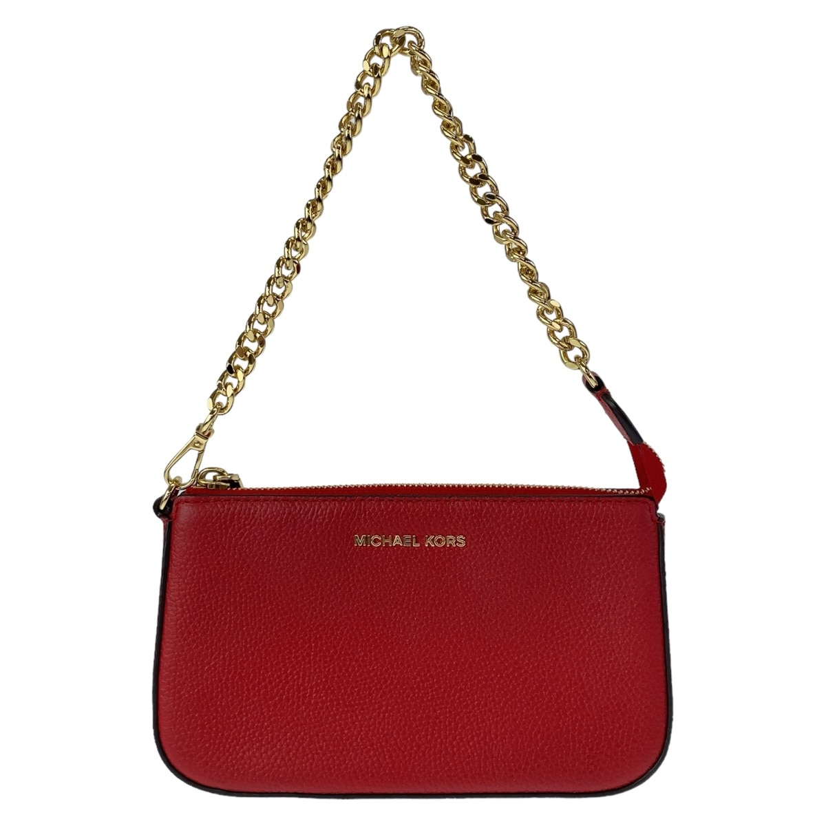 超美品 ジェットセットミディアム レッド ゴールド金具 レザー チェーンショルダーバッグ ハンドバッグ レディース 407259