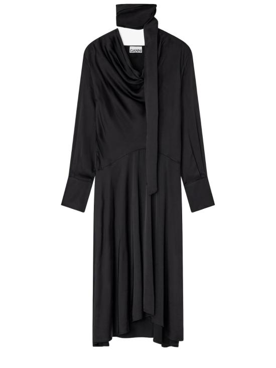 GANNI Women Dresses W0860 099 BLACK