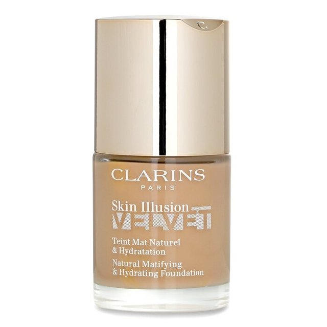 クラランス スキンイリュージョン ベルベット ナチュラル マティファイング & ハイドレイティング ファンデーション 30ml 111 ノワール