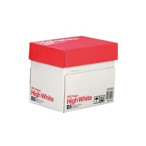 （まとめ）PPC PAPER High WhiteB5 1箱（2500枚:500枚x5冊） [x3]