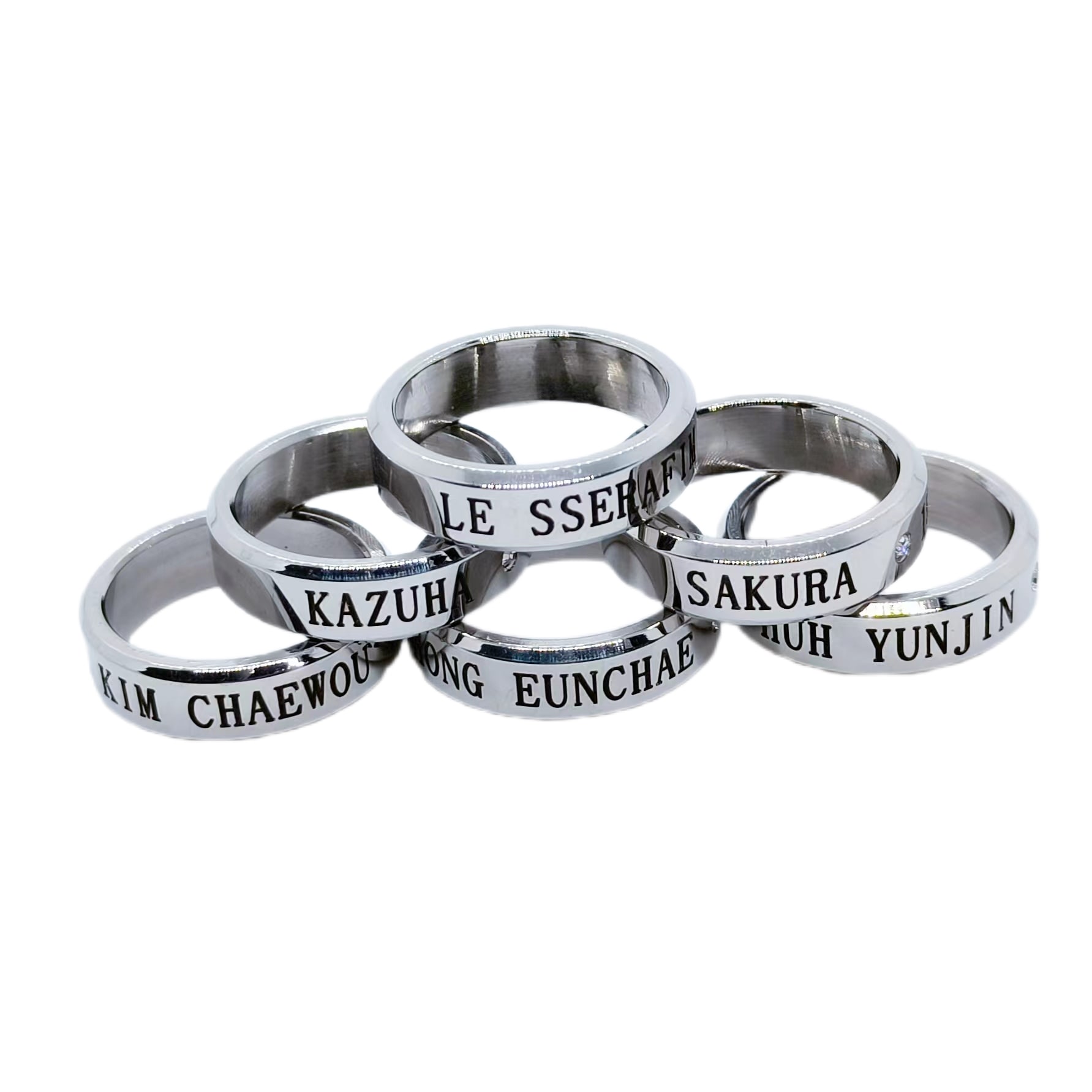 Qoo10] LE SSERAFIM リング ネックレ : 腕時計・アクセサリー