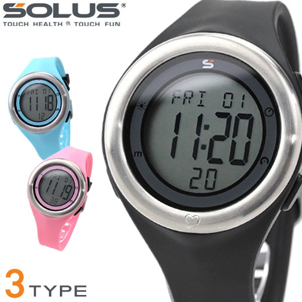 ソーラス レジャー 910 腕時計 メンズ 心拍数測定 エクササイズ SOLUS 01-910 時計