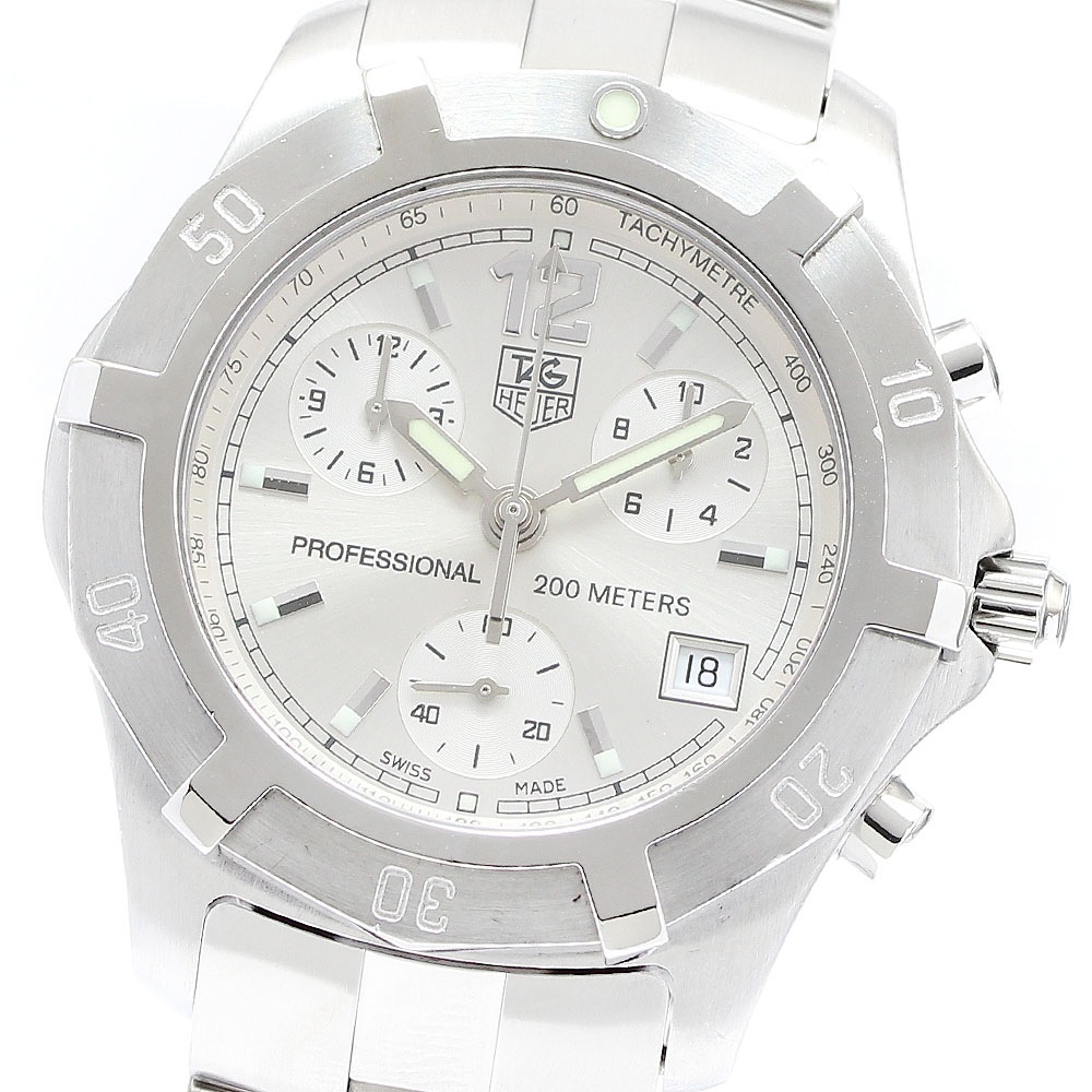 タグホイヤー TAG HEUER CN1111 エクスクルーシブ デイト クロノグラフ クォーツ メンズ _907826【中古】 47,400円