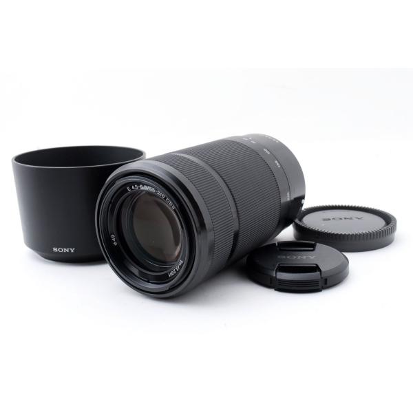【中古】ソニー SONY SEL55210 55-210mm f/4.5-6.3 OSS ブラック 美品 フード付き ソニー SONY Eマウント 望遠 ズーム