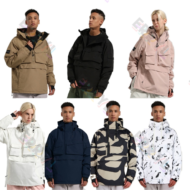 [3日内急速出荷] 韓国 スノボ ジャケット スノボウェア スキーウェア スノーボードウェア パーカー 男女兼用 防風 防水 防寒着