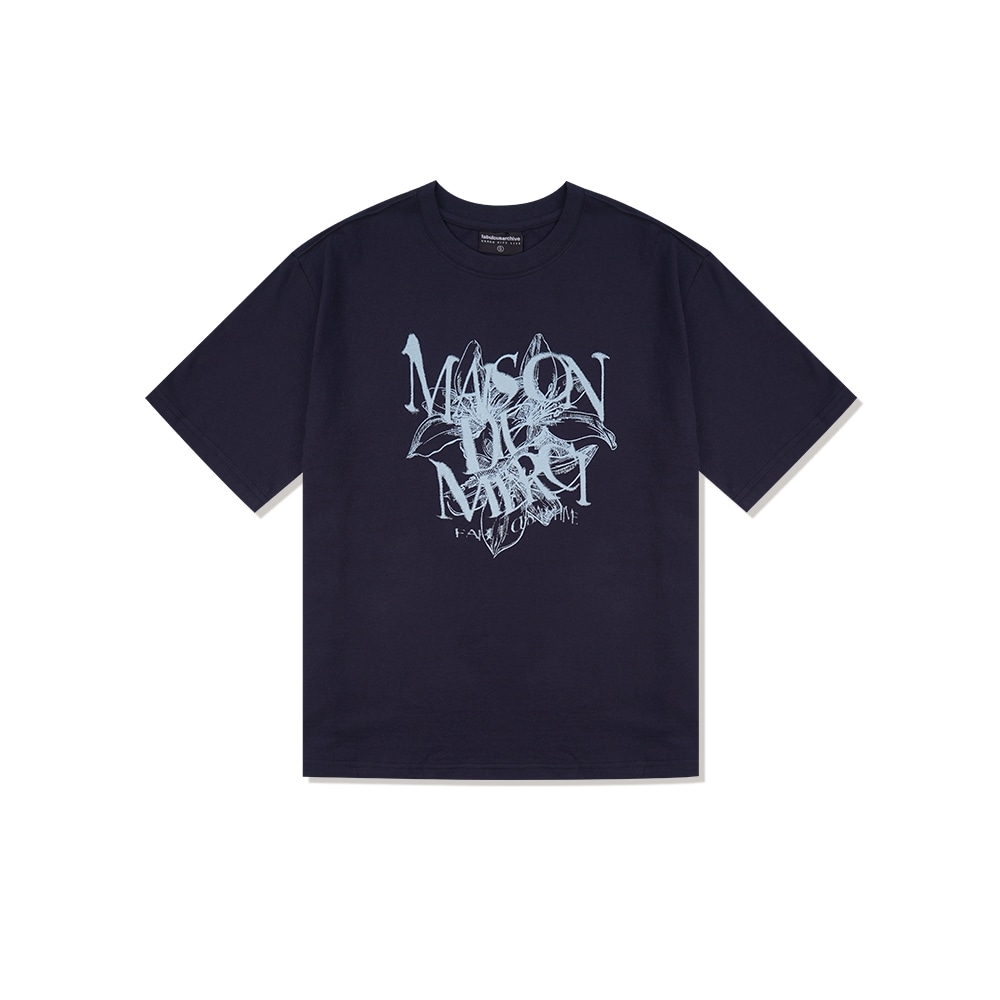 ファビュラスアーカイブユニセックスル・リストウォールインパクトシングルジャージーショートスリーブ T シャツネイビー (FCD2TS603M)