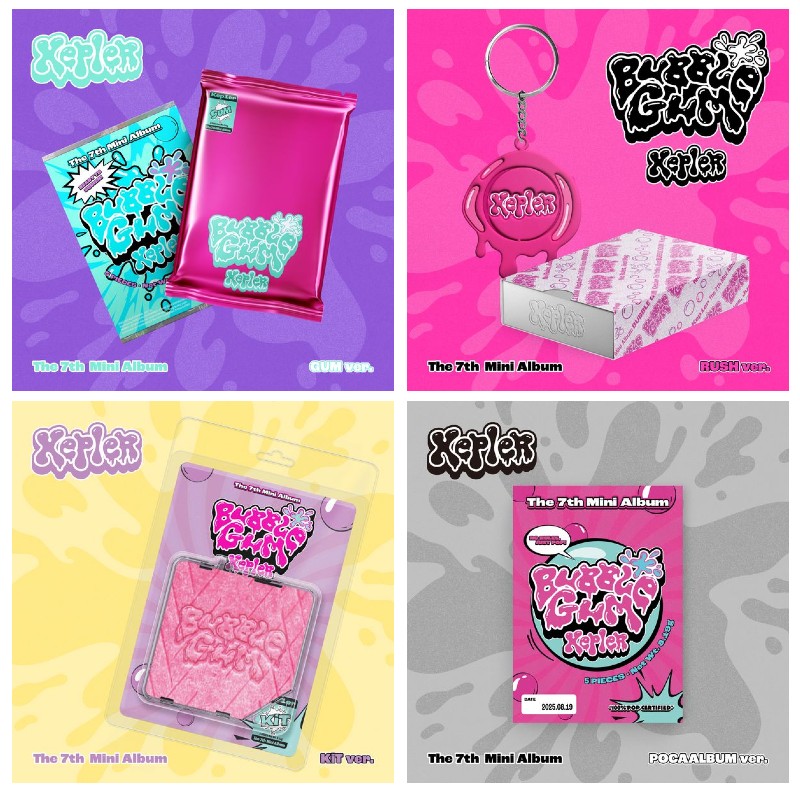 [5種セット] (PB,RUSH,POCAALBUM,KiT) Kep1er 7th Mini アルバム [BUBBLE GUM] 韓国チャート反映