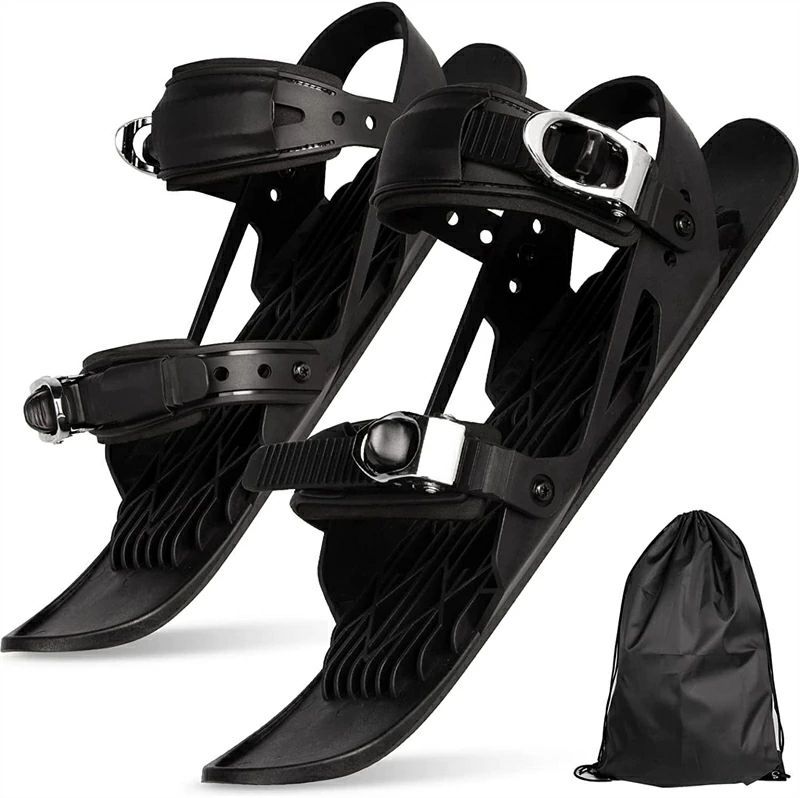 ミニスキー 大人用 ショートスキー 大人用 スノーフィート ミニスキー板 スキー 板 ミニスキー スノーボード 全サイズに適用スキー板 軽量 スノーシュー 小型 調整可能 全サイズに適用 スキートレー