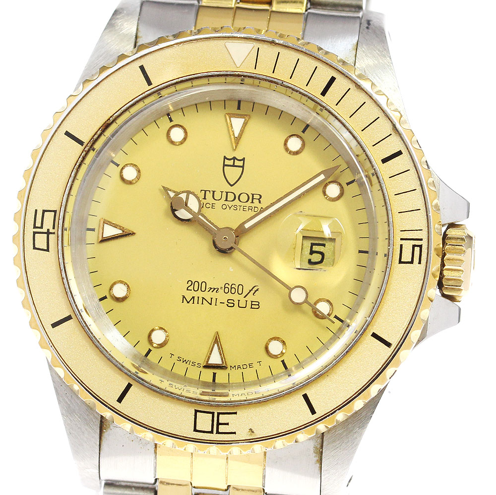 チュードル TUDOR 73091 ミニサブ プリンスオイスターデイト Cal.2671 自動巻き ボーイズ 保証書付き_816800【ev15】【中古】