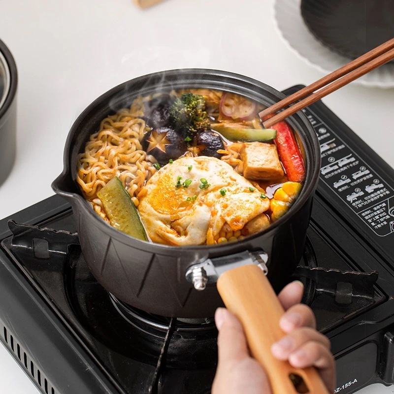 r セラミックミルクポットキャセロール家庭用ガスベイビーおよび子供用補足用食品ポット調理用インスタントヌードル用特別なポットホットシングル小さなキャセロール 11