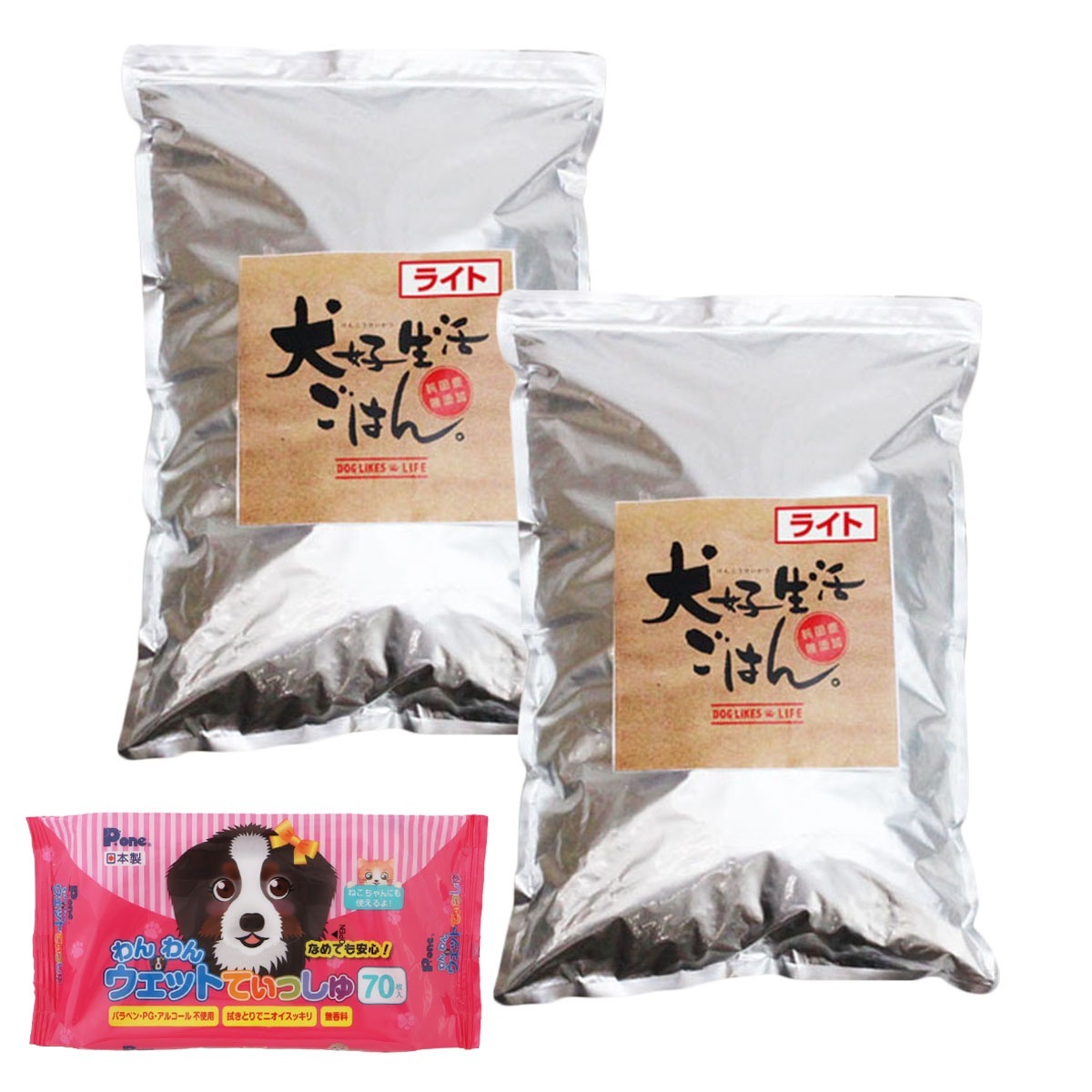ごはんライト 5kg【わんわんウエットてぃっしゅ1個付き】
