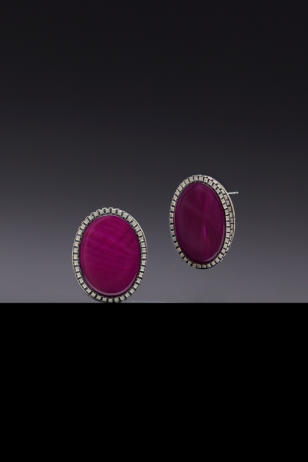 [HAZINA] Mullberry Purple Mother of Pearl Earrings [Option-Earclipｱﾍﾂ硎