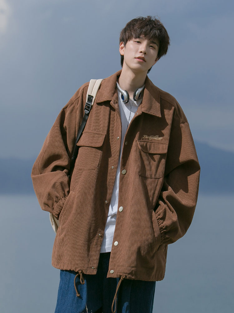 コーデュロイジャケット メンズ 春秋新作 アメカジ レトロタイド 服 ワークウェア 日本製 カーディガン ジャケット トップス