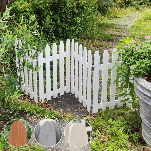 木製フェンス ウッド 柵 天然木 折り畳み 折りたたみ ホワイト 白 茶 おしゃれ 園芸 ガーデニング 庭 玄関 曲がる コの字 L字 プランターカバー 間仕切り 自立
