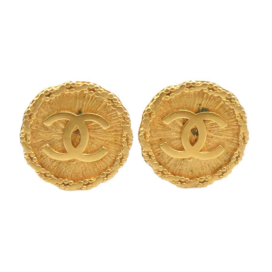 シャネル CHANEL イヤリング ココマーク メタル ゴールド レディース e61630k