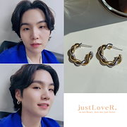 ☆BTS SUGA着用☆【justLoveR】☆Ines Earring.s☆ justLoveR.】Ines Earrings ピアス ☆BTS SUGA着用☆ ユンギ