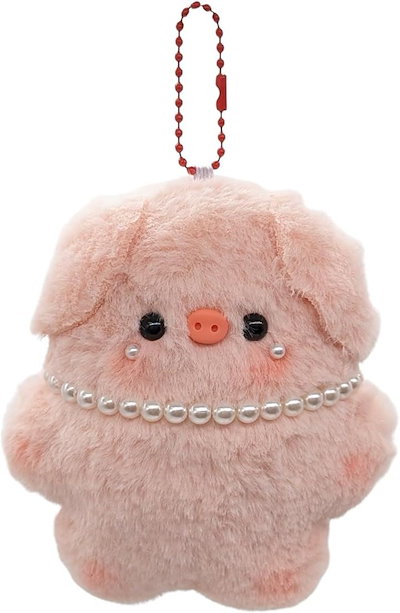 Qoo10] ブタ ぬいぐるみ キーホルダー ふわふわ : バッグ・雑貨