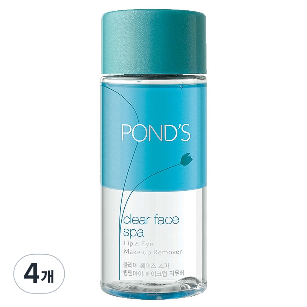 ポンズクリアフェイススパリップアンドアイリムーバー120ml4個