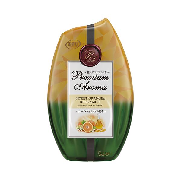 （まとめ）エステー お部屋の消臭力 PremiumAroma スイートオレンジ＆ベルガモット 400ml 1個10セット