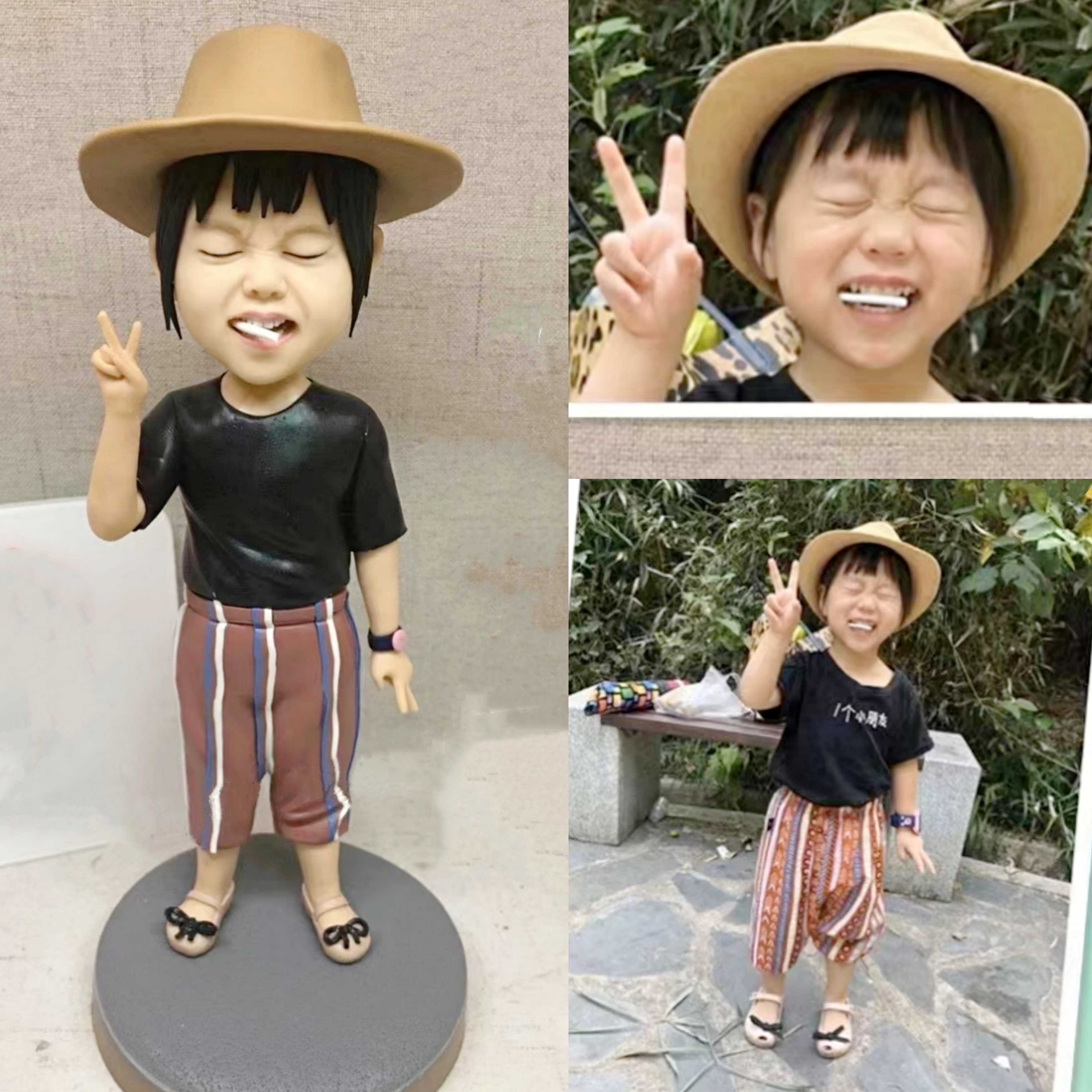 【オーダーメイド】3D肖像画 似顔絵 写真 人形 フィギュア 誕生日 ベビー 赤ちゃん キッズ 子供 幼児 出産祝い