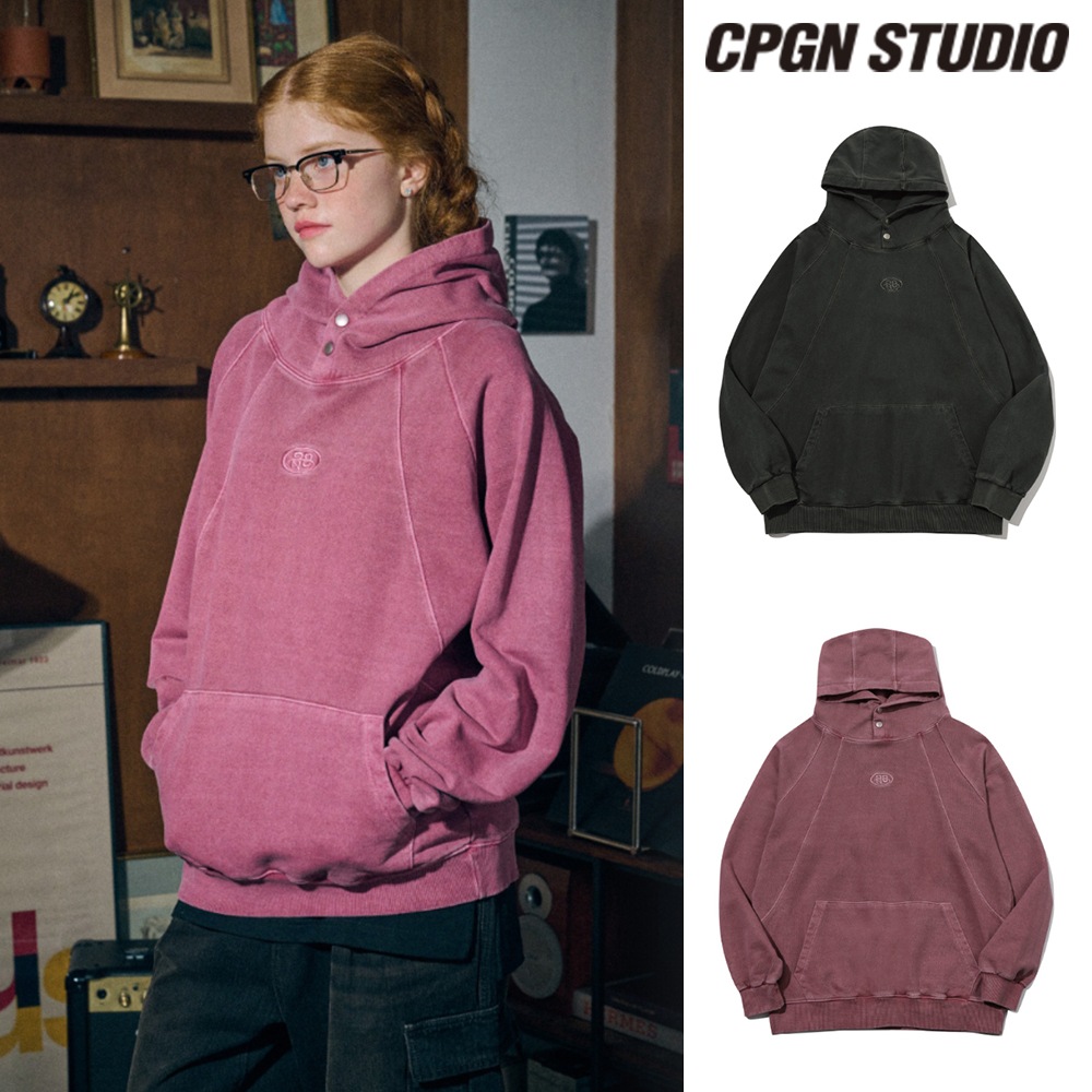 【CPGN STUDIO】 CP Pigment Snap Hoodie