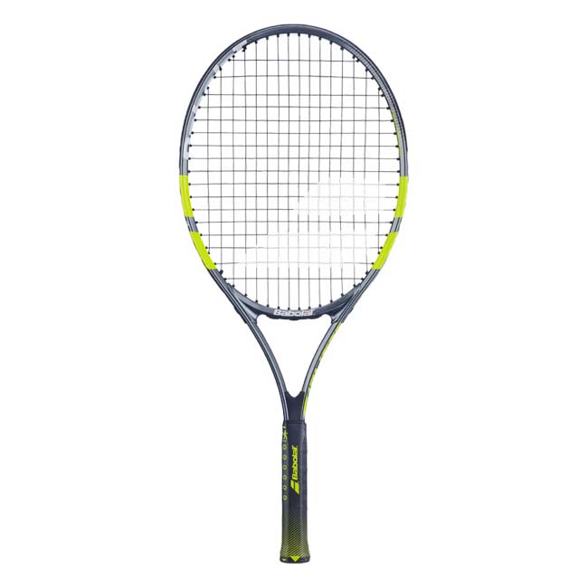 バボラ(Babolat) 2026 Carlitos カルリトス JR25 (230g) 海外正規品 硬式テニスジュニアラケット 140551-100グレー×フルオイエロー