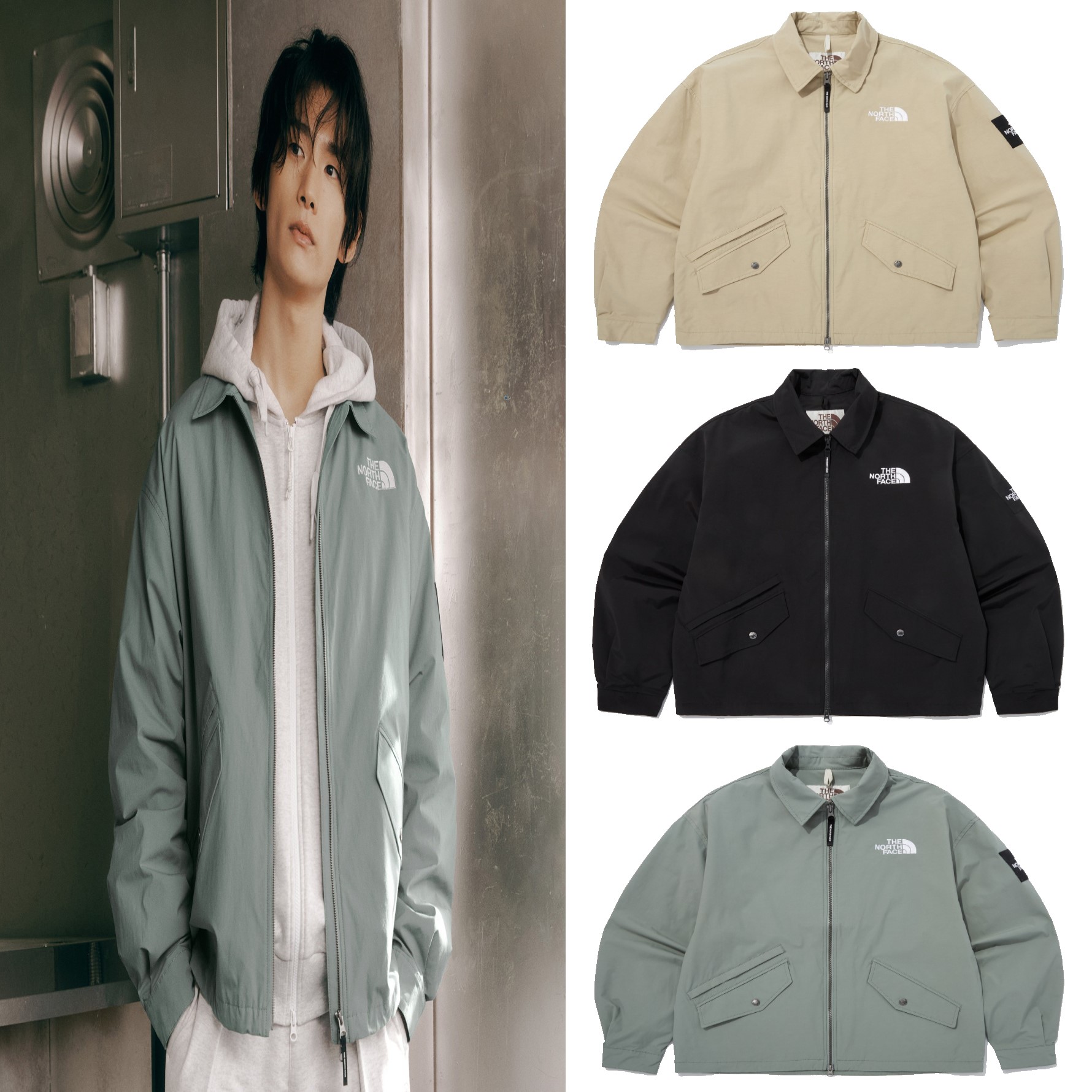 NEILTON COLLAR BLOUSON ザ ノース韓国人気ブランド チャウヌ チョンソミ ファッション 男女共用デイリーキャンプ旅行オーティディー新商品 (NJ3BQ03)
