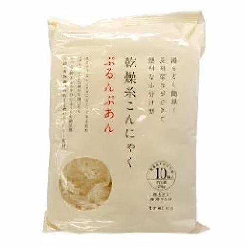 ぷるんぷあん 乾燥糸こんにゃく 250g(25g10玉入)　トレテス正規品 無農薬無添加 ダイエット カロリーオフ ２０袋セット