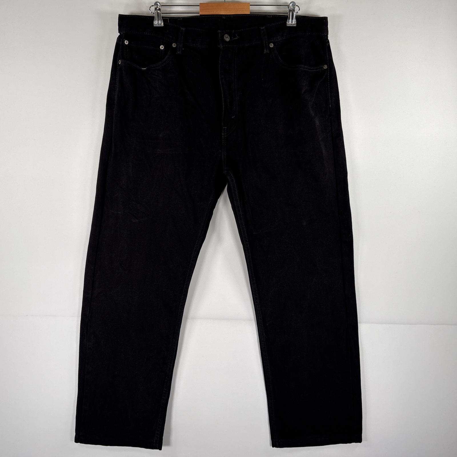 古着 デニムパンツ 505 ストレート ジーパン ジップフライ カラーデニム 大きいサイズ w40 L34 ブラック メンズ