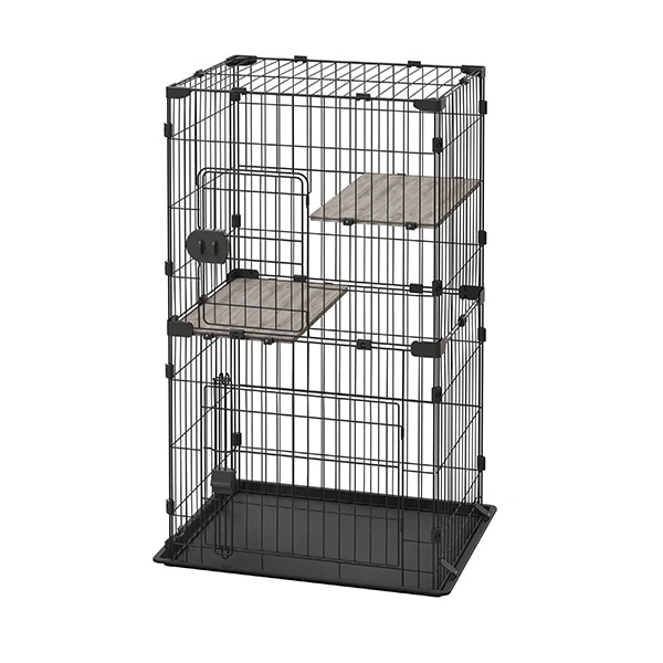 CCC-112 ダークグレー コンパクトキャットケージ2段 メーカー直送