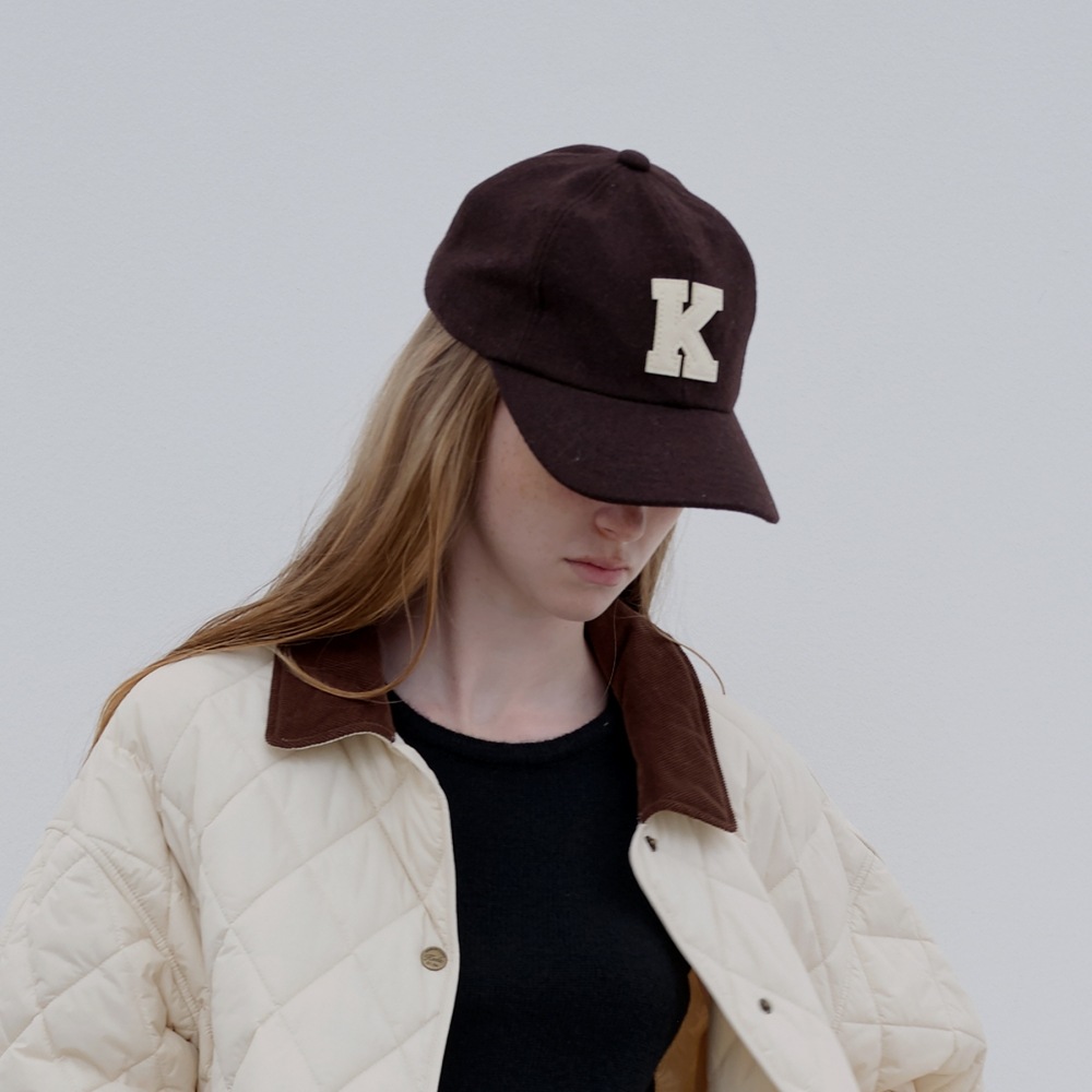 ケーズウールフェルト K ロゴキャップ_KD3CPG3102F_BRN