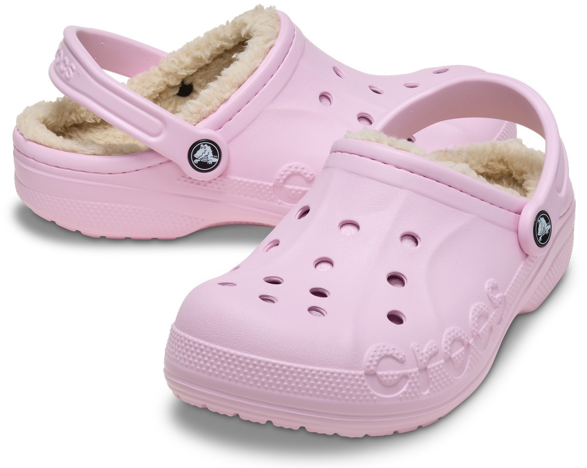 CROCS 205969-6GD-M5 バヤ ラインド クロッグ（バレリーナピンク・サイズ：M5(23.0cm)） 2059696GDM5