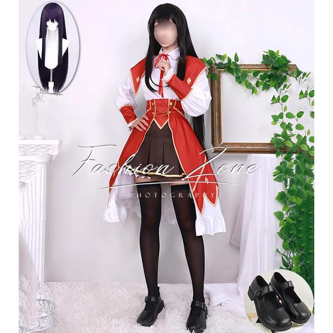 【品質良い 大好評中】悪役令嬢レベル99 私は裏ボスですが魔王ではありません 大ユミエラ・ドルクネス コスプレ衣装 ウィッグ 靴 cosplay ハロウィン 演出服 変装