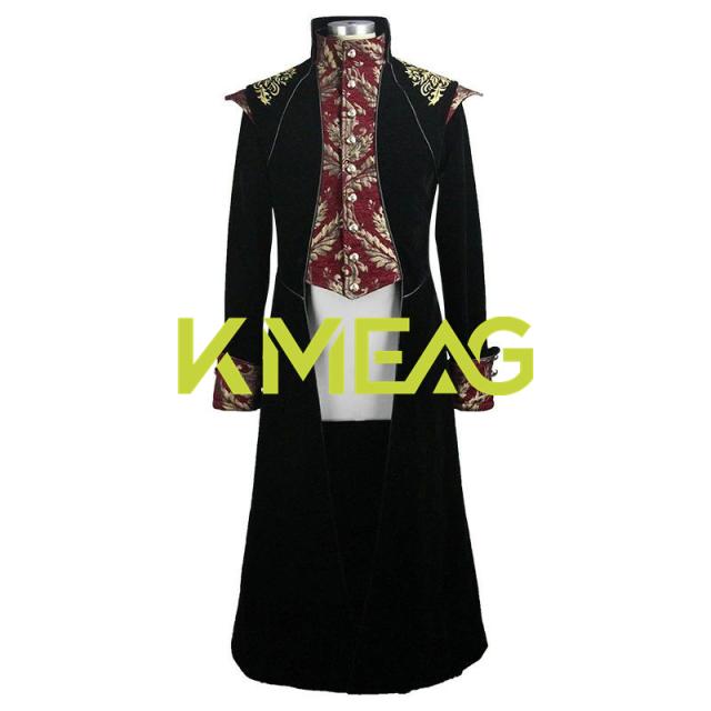 コート メンズ ロングコート ゴシック 中世貴族風 王子様 貴族コート アンティーク クラシカル 舞台 ハロウィンコスプレ ハロウィン仮装 貴族 衣装 豪華 ロング丈 舞台衣装 ステージ衣装 ブラック