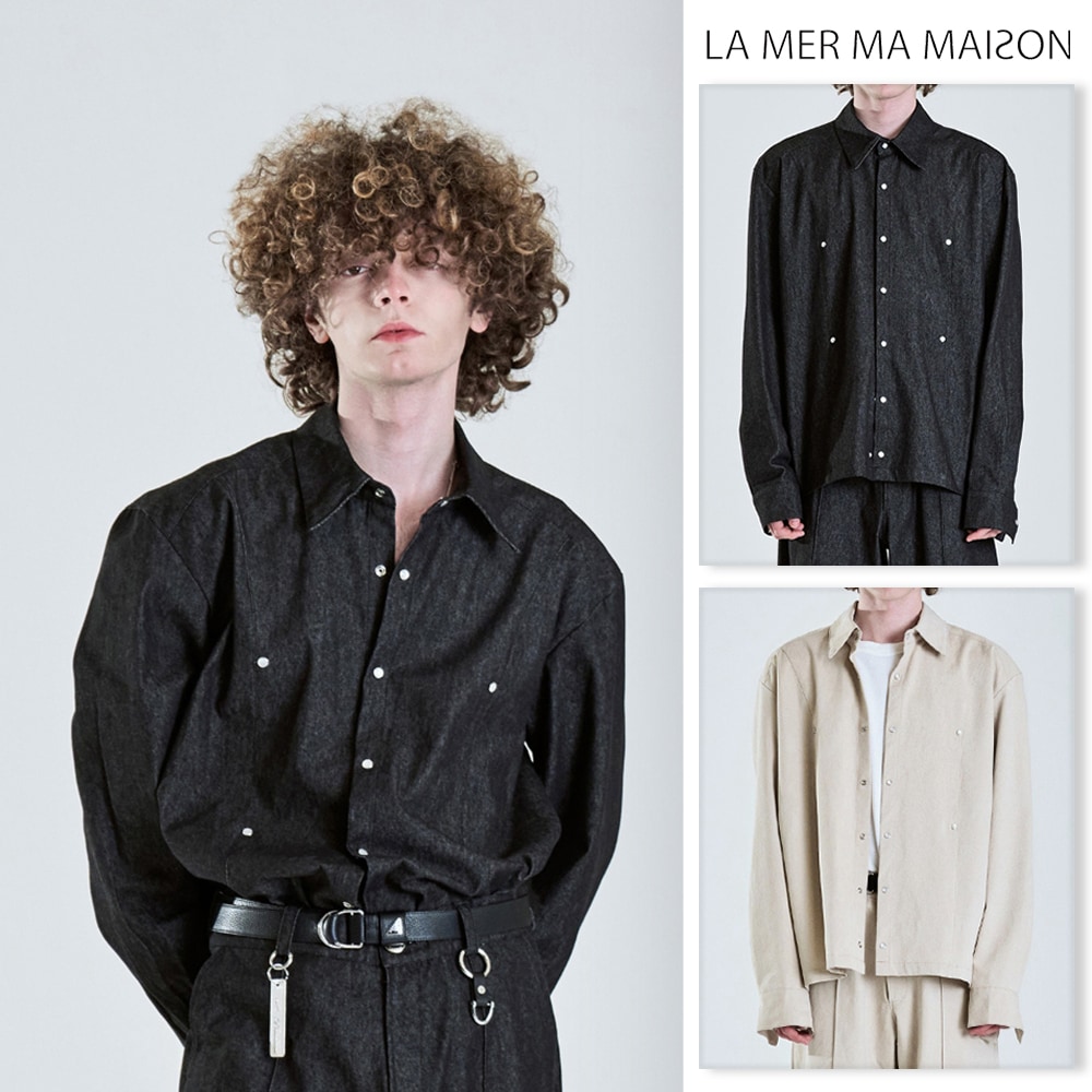 [LA MER MA MAISON] ADD PEARL LINE SHIRTシャツ・ブラウス