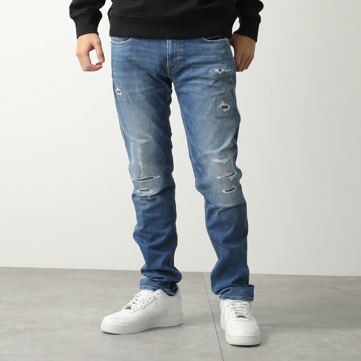 REPLAY リプレイ ジーンズ 10.5 OZ DARK INDIGO SUPER STRETCH DENIM M914Y 000 573928R メンズ デニムパンツ ストレッチ 009