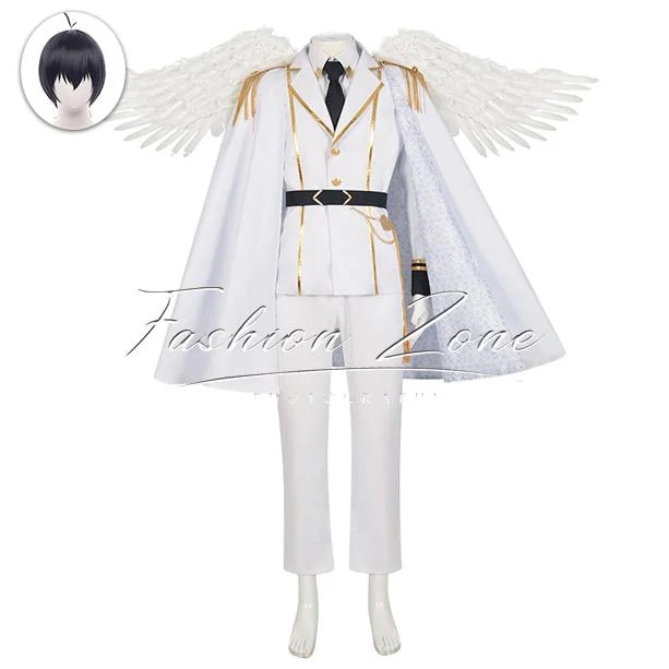 最安値に挑戦ブルーロックBlue Lock 風 天使 潔世一 コスプレ衣装 ウィッグ ハロウィン 演出服 変装