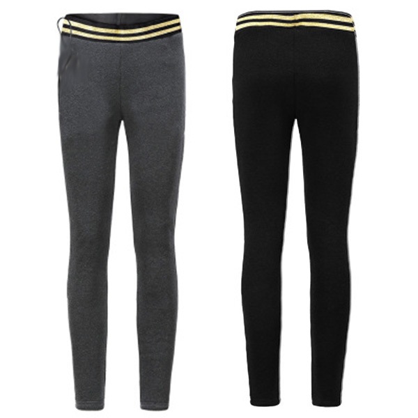 電熱パンツ レディース コットン 裏起毛 女性用 水洗い 防寒 ズボン USB加熱 ヒーター6枚内蔵