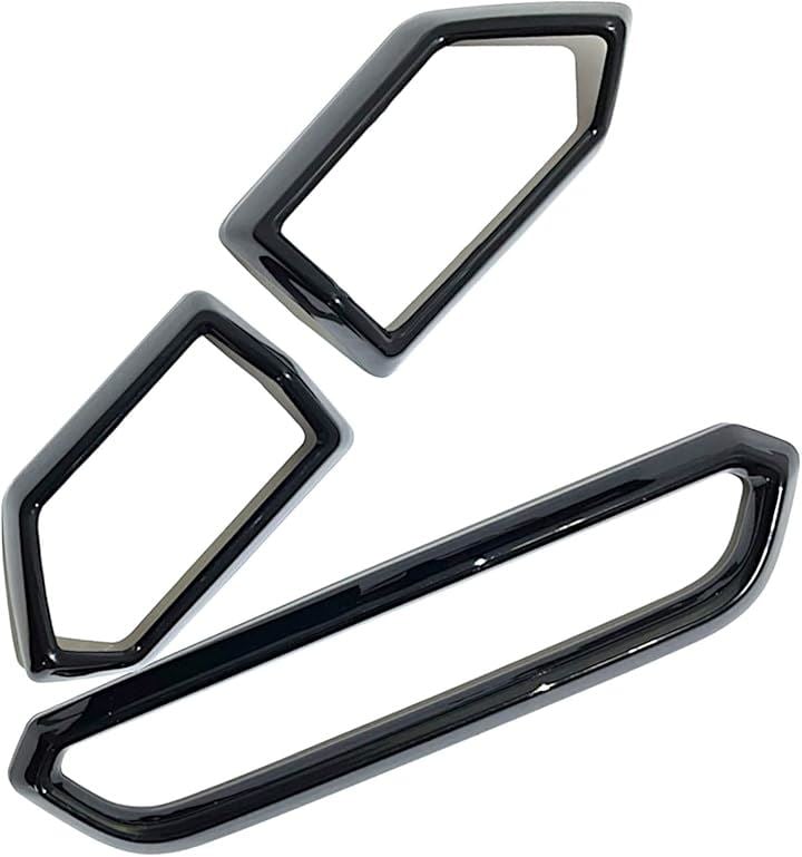 ライズ 200系 アクセサリー 内装 カスタム パーツ フロント エアコンカバー セントラル パネル セット( ピアノブラック)