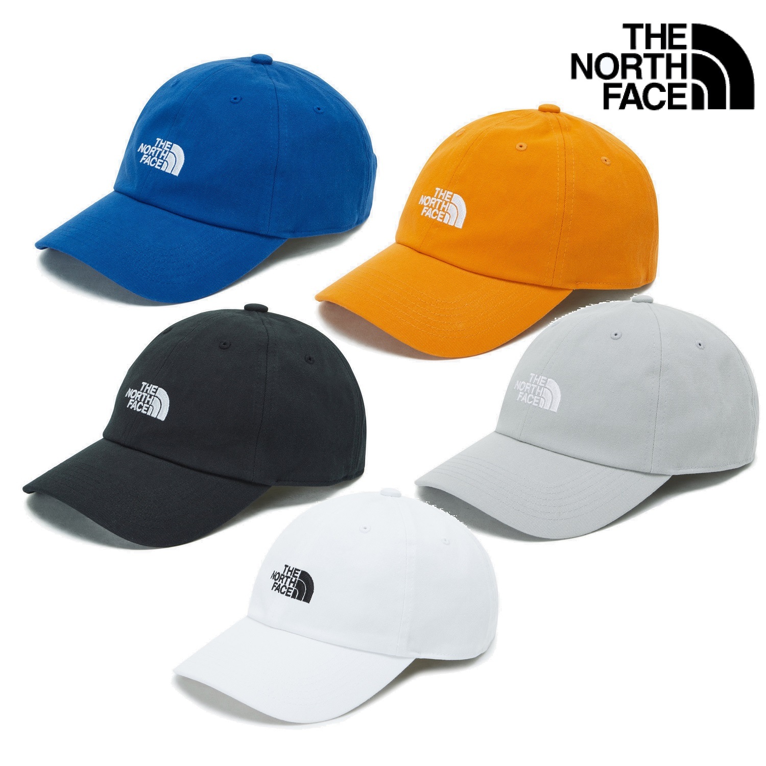 TNF COTTON BALL CAP 5色 新商品 韓国人気 男女共用 韓国ファッション カップルアイテム 贈り物 運動用 デイリーファッション キャップ帽子