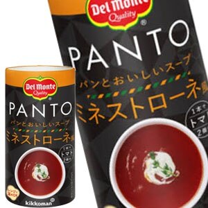 デルモンテ PANTO パント ミネストローネ風 160gカートカン60本［15本4箱］［賞味期限：3ヶ月以上］［送料無料］710営業日以内に出荷