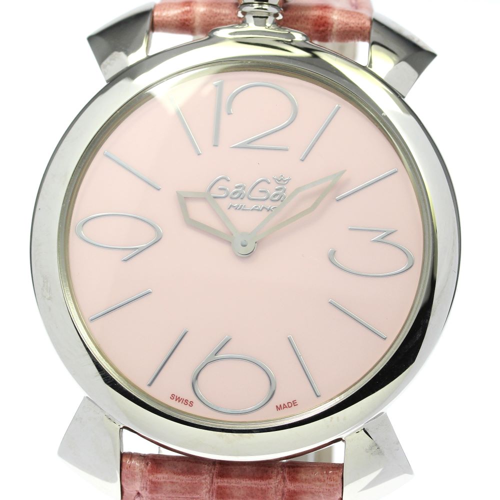 ガガミラノ GaGa MILANO 5090.05 マヌアーレ シン クォーツ メンズ 美品 _782322【中古】