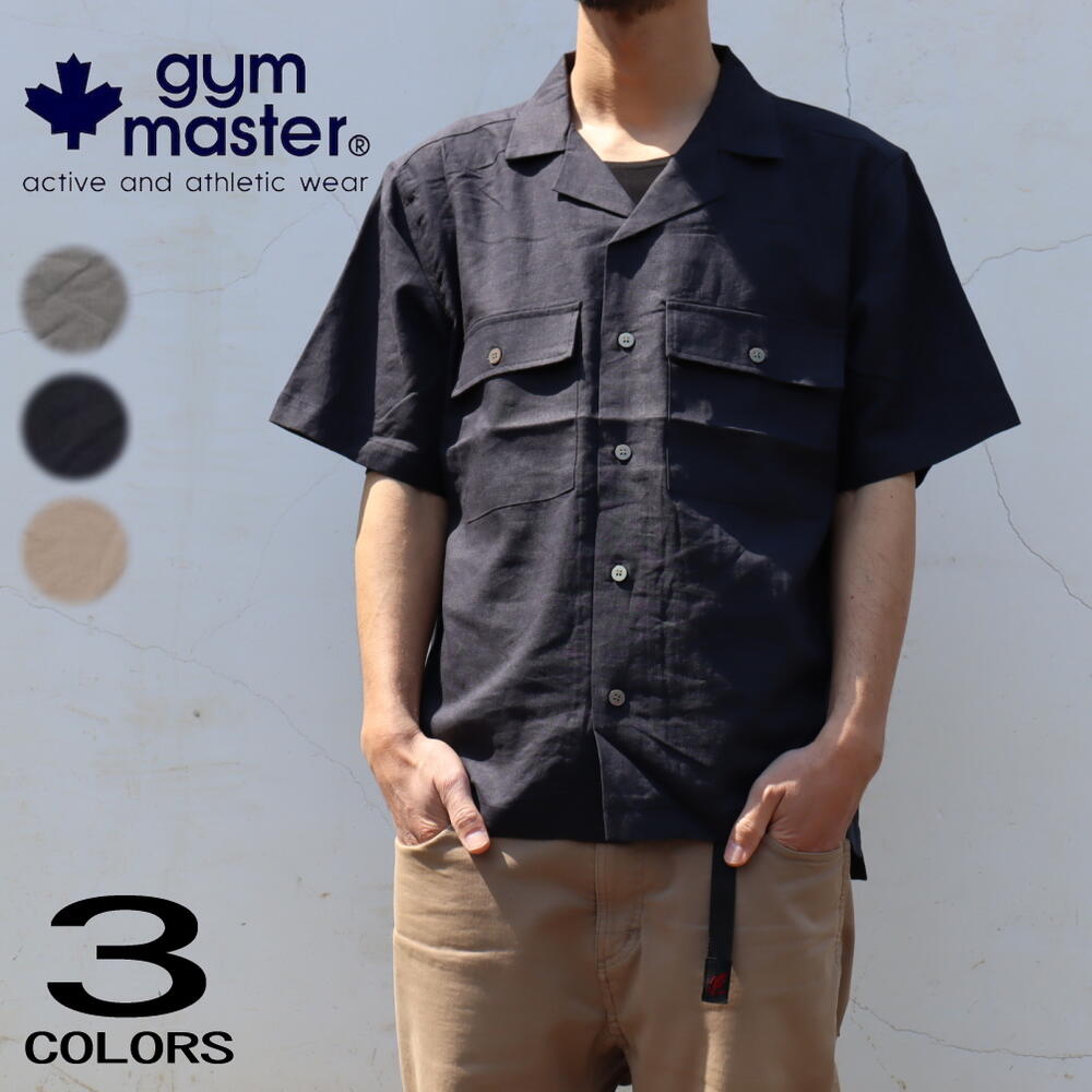 正規品　麻レーヨン オープンカラー シャツ G121720 03 05 31