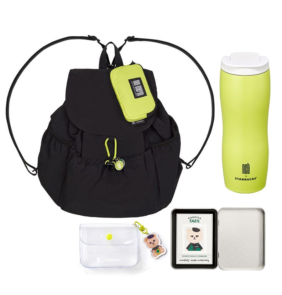 SS NCT コンコード タンブラー 591ml + コンサート バック + 透明ポーチ + リムーバブルステッカー セット (20P) 韓国スターバ グッズ